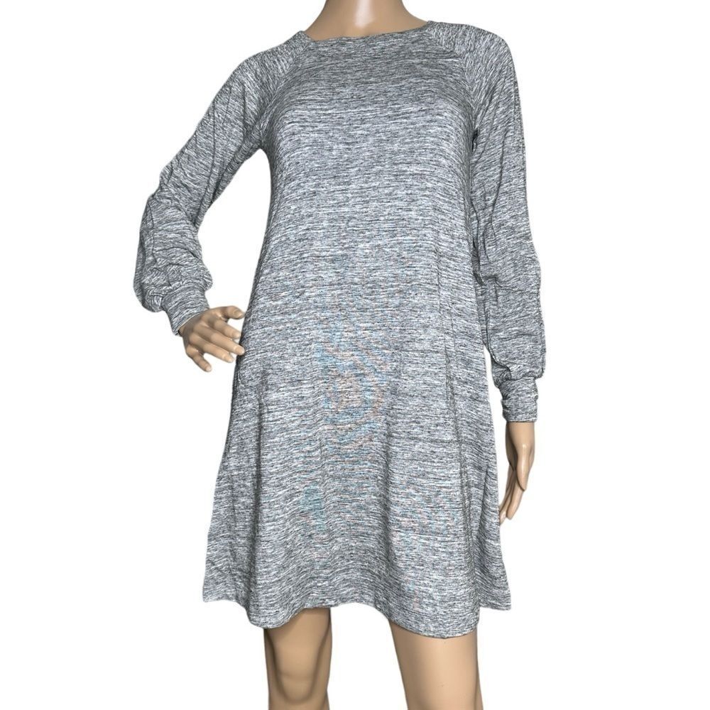 Daily Ritual heather gray long sleeve dress XS